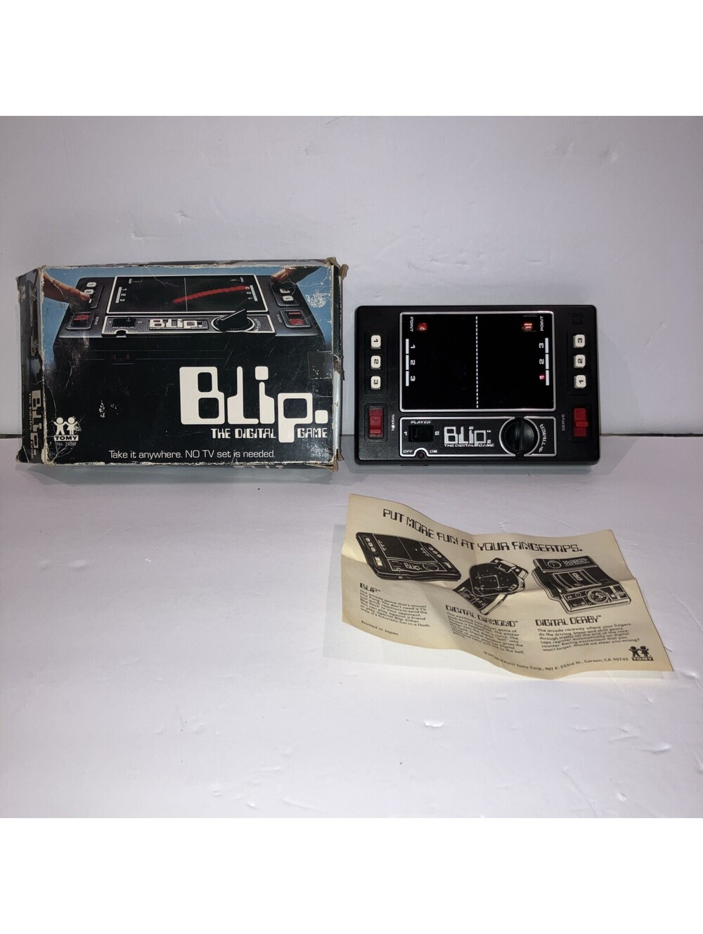 Vintage TOMY 1977 BLIP The Digital Game Near Mint w/ Box Tested Works CLEAN